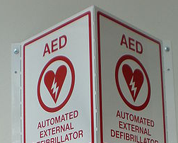 image of the top of a defibrillator