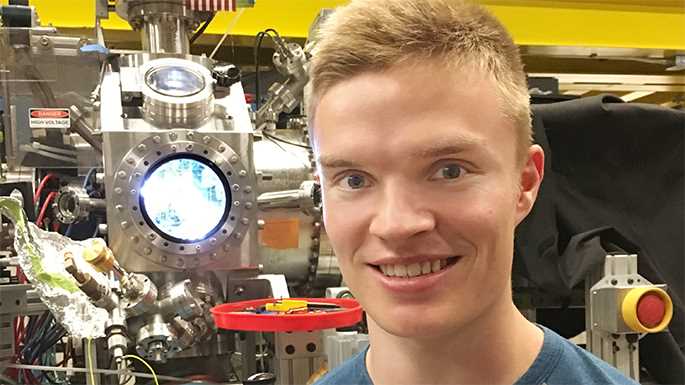Recent UWL graduate Evan Dowling, ’17, a mathematics and physics major, is completing a prestigious summer internship at Lawrence Berkeley National Lab in Berkeley, California. Here he is pictured with the lab’s ion beam accelerator. He is working to improve the real-time analysis of accelerator shots. Dowling originally heard about the lab opportunity from UWL Physics Assistant Professor Shelly Lesher. 
Read more &rarr;
