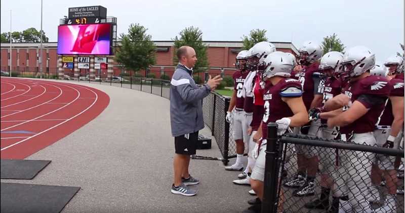 UW-L Head Football Coach Joel Dettwiler talks to players during a recent practice. 
Read more →