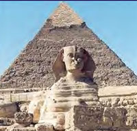 Photo of pyramid. 