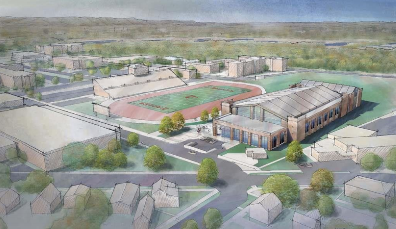 The new fieldhouse with 200-meter, indoor, NCAA-compliant track and a soccer support facility.
Read more →
