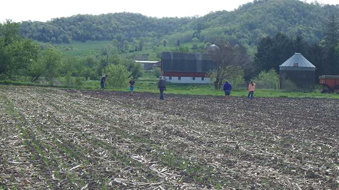 Volunteers look for artifacts during the archaeological field survey last year.
Read more →
