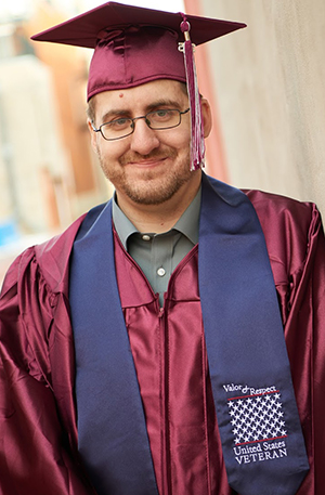 Image of Donleigh Gaunky in graduation attire.