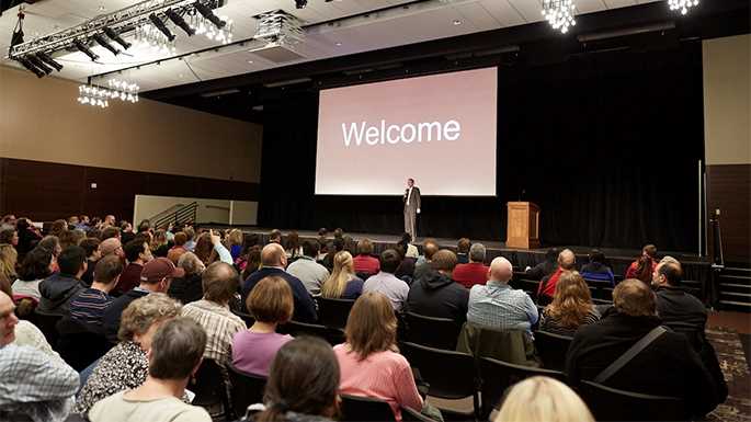 UWL Chancellor Joe Gow gave his All-University Address Wednesday, Jan. 18, in The Bluffs, a multipurpose room in the new Student Union. It is about 30 percent larger than Valhalla, Cartwright Center-Gunning Addition.
Read more →
