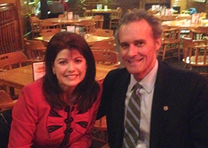 Lieutenant Governor Rebecca Kleefisch with UW-L Chancellor Joe Gow.