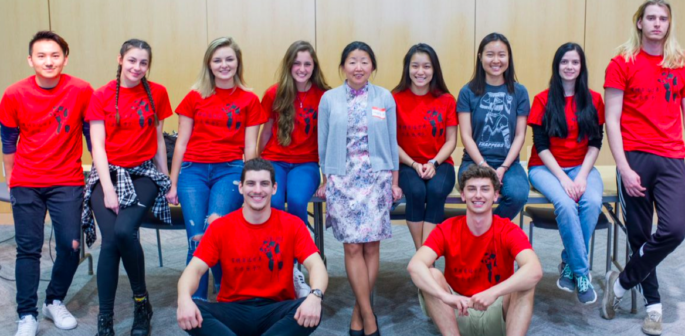 UWL Assistant Professor Hongying Xu, Global Cultures & Languages, and students in Chinese courses coordinated the events for a group of more than 40 people.
