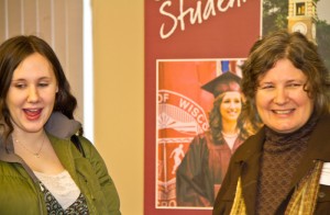 Hansen0584w Andrea Hansen with SSP student.