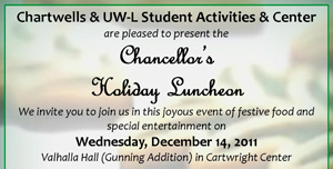 HolidayPoster Holiday Luncheon artwork.