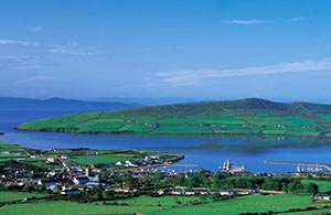 Image of Galway, Ireland. Water and grass.