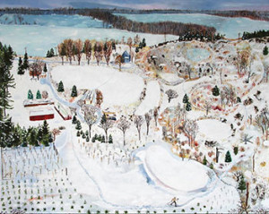 Winter scene.