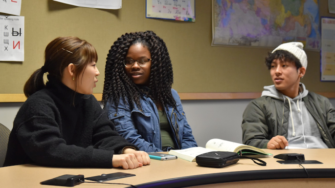 Japanese education majors from the University of Teacher Education Fukuoka attend a UWL Japanese class in Wing Technology Center.
Read more →
