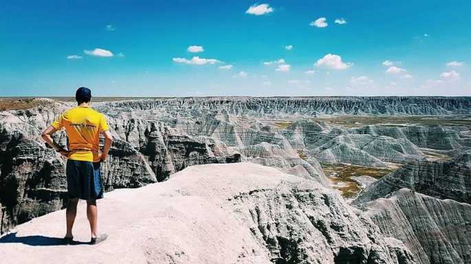 Joe Gangl, ’09, pedaled more than 5,000 miles to help raise funds for his dad’s memorial fund through Regions Hospital, from August-October, 2017. Here he stands at Badlands National Park in South Dakota.
Read more →
