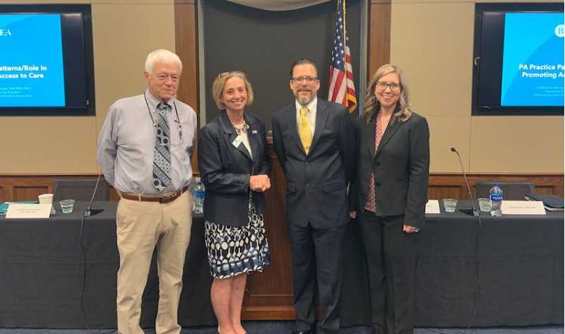 The four PAEA presenters on Capitol Hill from left, Tom Harward, Lisa Mustone Alexander, Michael DeRosa, and Karen Graham. Photo credit: Tyler Smith/PAEA
Read more →
