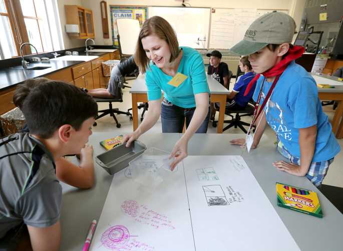 Heidi Masters, Educational Studies, teaches a workshop on “Save the Penguins Habitat” during the Boys Science Exploration camp. Photo by Erik Daily, La Crosse Tribune. 
Read more →
