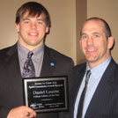 Dan Laurent, left, and UW-L head coach Dave Malecek.