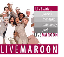 LIVEMAROON poster artwork.