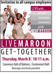 LIVE MAROON artwork. 