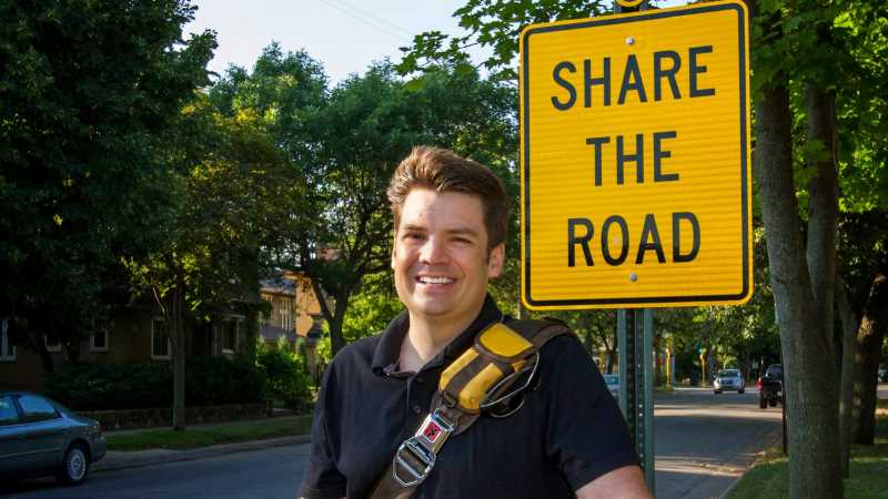 Cyclist and UWL History Professor James Longhurst .
Read more →
