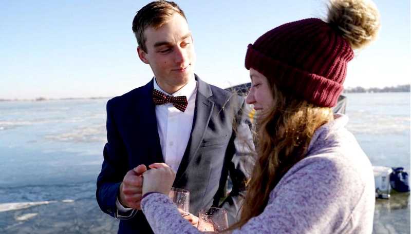 UWL Alums Jackson Baumgart, ’16, and Rachel Lee,’17, first met at UW-La Crosse in 2016.
Photo by Logan Wright
Read more &rarr;
