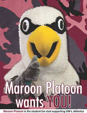 Eagle mascot. 
