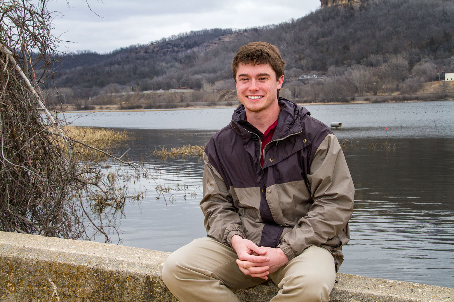 Cody Mertens pictured at La Crosse River Marsh. 