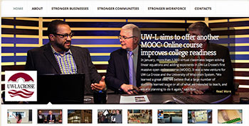 Photo of UW System website.