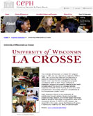 Screen shot of CEPH website. 