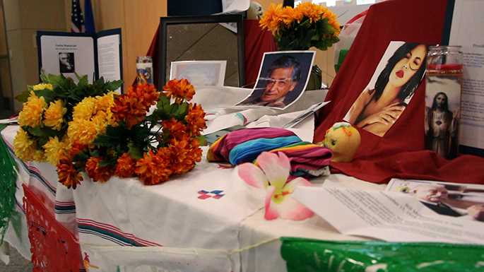LASO students set up traditional Day of the Dead altars in the Hall of Nations as they shared the holiday and culture with the campus community on Wednesday.
Read more →
