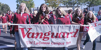 Vanguards in parade.