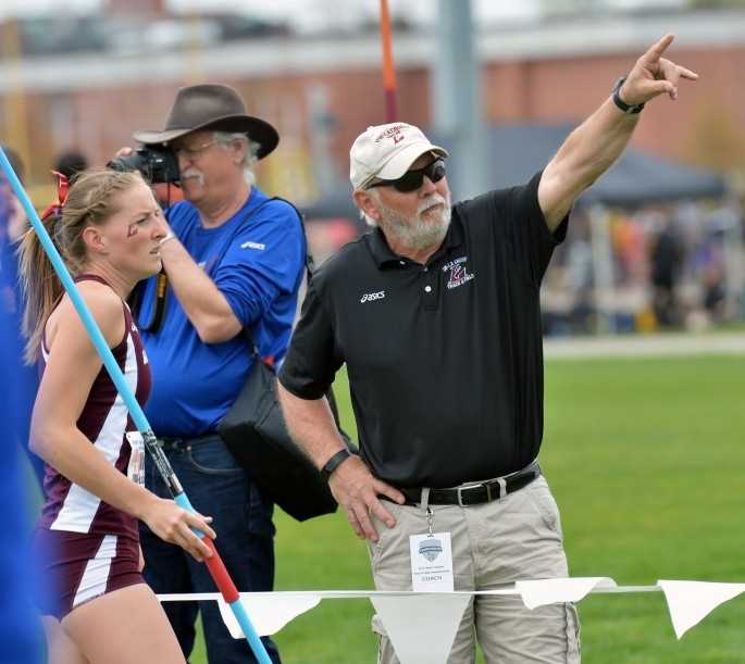 UWL Head Coach Pat Healy coaches a women’s track and field member during a recent meet. 
Read more →
