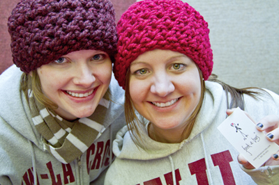 Danica Leigl, ’06, left, and Abby Kohlmann