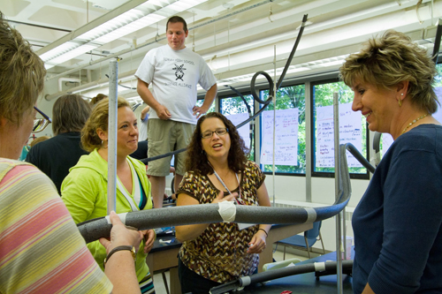 Physics__Workshop_2we State Sen. Jennifer Shilling visited the physics lab.