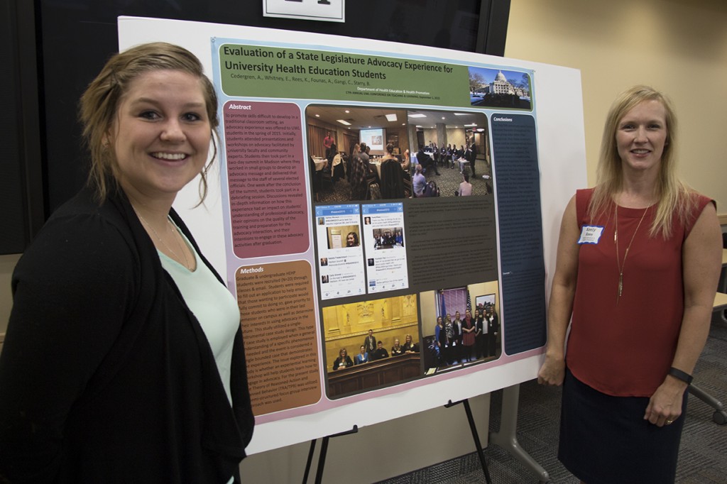 Image of Bethany Starry and Keely Rees with their poster.
