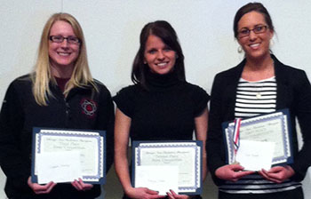 Radiation Students with certificates.