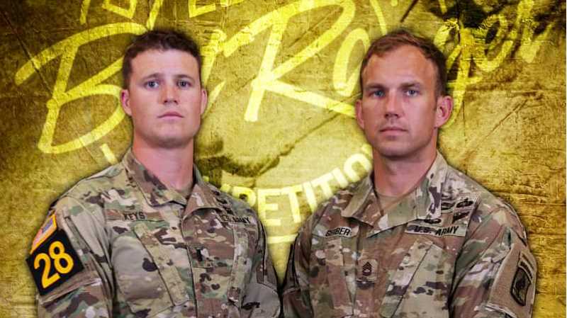 1st Lt. Alastair Keys, ’17, left, and his competition partner SFC Ryan Gerber finished second in the grueling national challenge called the Best Ranger Competition. Events in the 60-hour, 60-mile competition range from distance running with push-ups and sit-ups to nighttime land navigation and marksmanship.
Read more →
