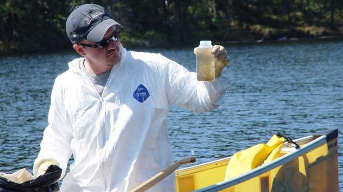 Kristofer Rolfhus, UWL professor of chemistry and biochemistry, collects plankton for mercury analysis at Voyageurs National Park, in Minnesota.
Read more →
