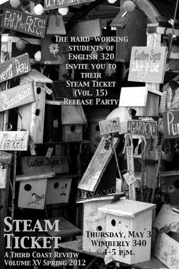 Steam Ticket book cover. 