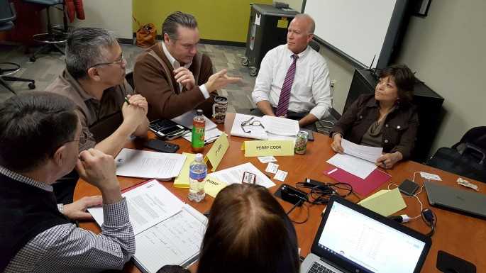 Faculty members from UW-Stevens Point School of Education, UW-La Crosse School of Education, UW-Green Bay Professional Program in Education and UW-Oshkosh College of Education and Human Services met to discuss the cooperative courses for the new Ed.D. programs happening in the University of Wisconsin System. The meeting brought together professors who began the discussion about the courses that would be part of the shared curriculum in the Ed.D. programs. From left are: Forrest Brooks, UW-Green Bay; J P Leary, UW-Green Bay; Percy Cook, UW-Stevens Point; and Adele Lozano, UWL.
Read more →
