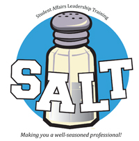 Poster with salt shaker.