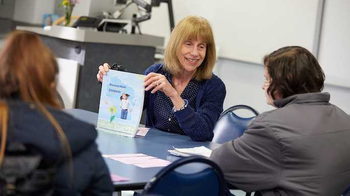 High school students had the opportunity to connect with UWL education students and faculty during School of Education Day. Here Ann Epstein, UWL associate professor of educational studies, talks with students. 
Read more →
