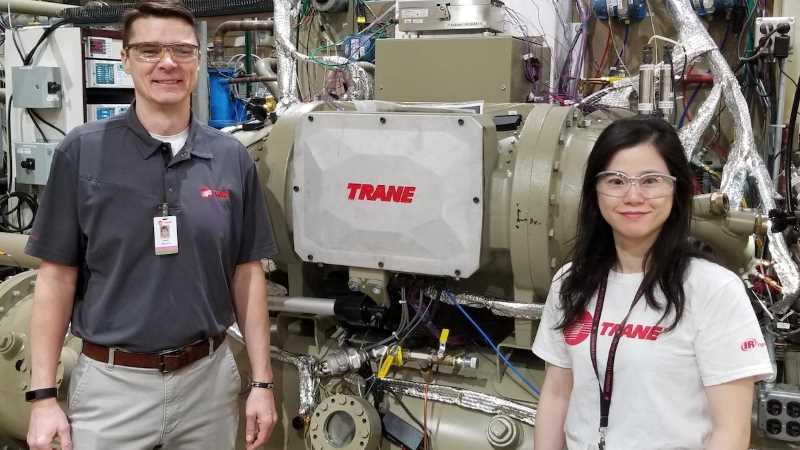Trane engineers Greg Chilcote and Michelle Yi-Ching Wang are in front of a Trane Centrifugal Chiller used for prototype testing in the Trane Engineering Lab. During the Girls in Science program, the two shared  what an engineer is, the required education, and what they do on the job.
Read more →
