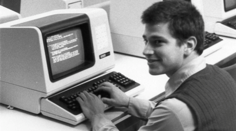 A student smiles while using one of first terminals in the Computer Science Department, the Digital VT 100. Today, a similar terminal is on display in the department’s historical area.
Read more →
