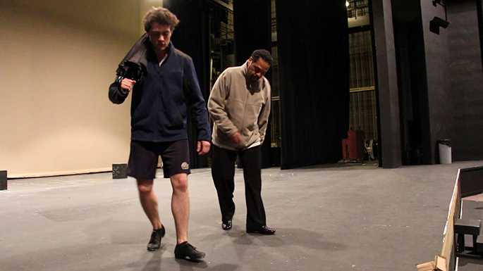 Ted Louis Levy works with UWL Sophomore John Divney ahead of “Singin’ in the Rain”
Read more →
