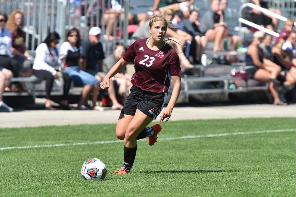 UWL sophomore, Ashley Osmek, Circle Pines, MN, brings the ball up the field against Carthage College. The Eagles are 8-2 overall. 
Read more &rarr;
