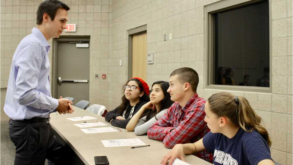Jesse Gilbertson was one of four School of Education students to teach lessons about social justice issues related to the Cold War at the Rapid City National Guard training site. The trip was a joint effort with the Kutztown University Frederick Douglass Institute, the National Parks System (at the Minuteman Missile National Part in South Dakota) and two groups from the Junior ROTC in Omaha, Nebraska.
Read more →