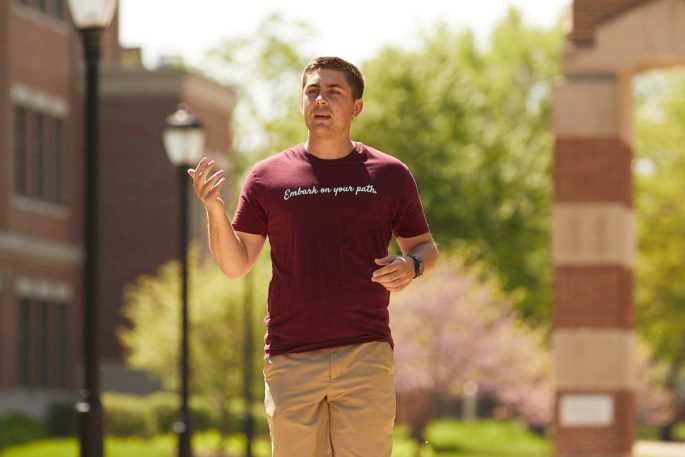 Chris Porter, a UWL political science and communication major with a minor in leadership development, became president of Student Philanthropy Council when the group formed in January. He is also a member of the Vanguards, a student group that gives campus tours.
Read more →