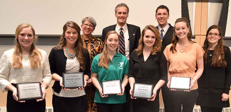 Group photo of award winners.