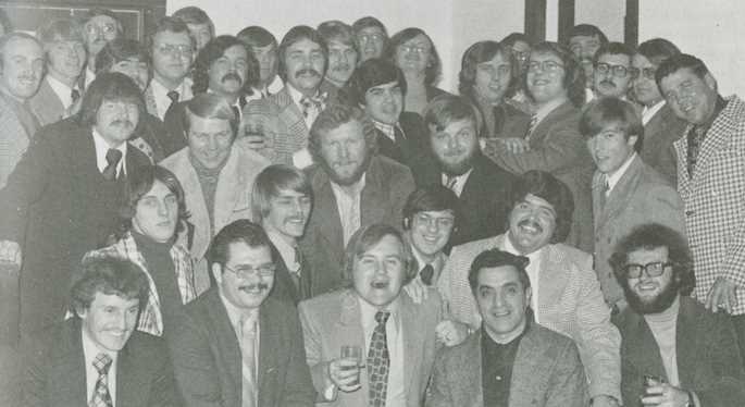 Greg Staat pictured with the Vets Club from the 1974 La Crosse yearbook. Image courtesy Murphy Library, Special Collections, UWL.
Read more →