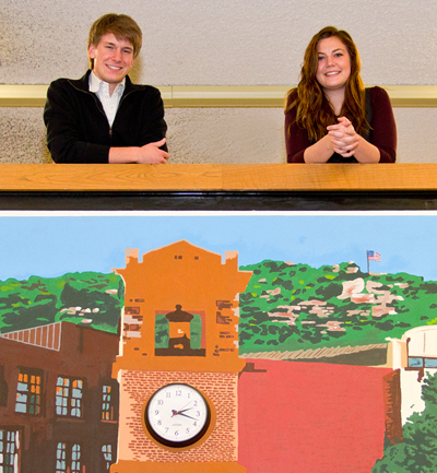 UW-L students Jason Krug and Madisson Heinze
