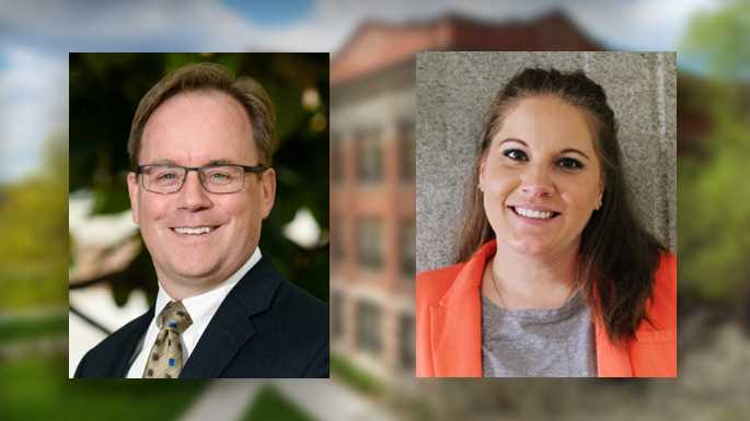 Greg Phlegar, dean of students, and Kara Ostlund, assistant dean of students.
Read more &rarr;
